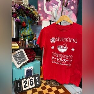 Maruchan men Ramen Graphic Crew Neck T-shirt,